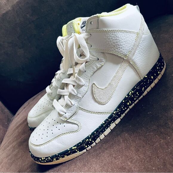 Nike Dunk High Rivalry Pack ‘East’ White Yellow Size 11 US 45 344648-112 2009 - Picture 4 of 13